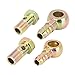 X AUTOHAUX 4 Sets 10mm 12mm Banjo Hose Barb Bolt Fittings Banjo Bolt Washer Bronze Tone Metal for Motorcycle Car
