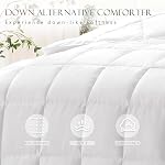 ACCURATEX Lightweight Duvet Queen, 250GSM Fill,90x90 | Peach Skin Breathable Fabric, Box-Stitch Edged with Piping, 8 Secure Tabs, OEKO-TEX Certified, Machine Washable Blanket