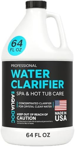 AquaDoc Spa Clarifier & Hot Tub Clarifier for Fast Acting Cloudy Water Treatment - 64oz - to Keep Your Spa Clear & Balanced - Made in USA