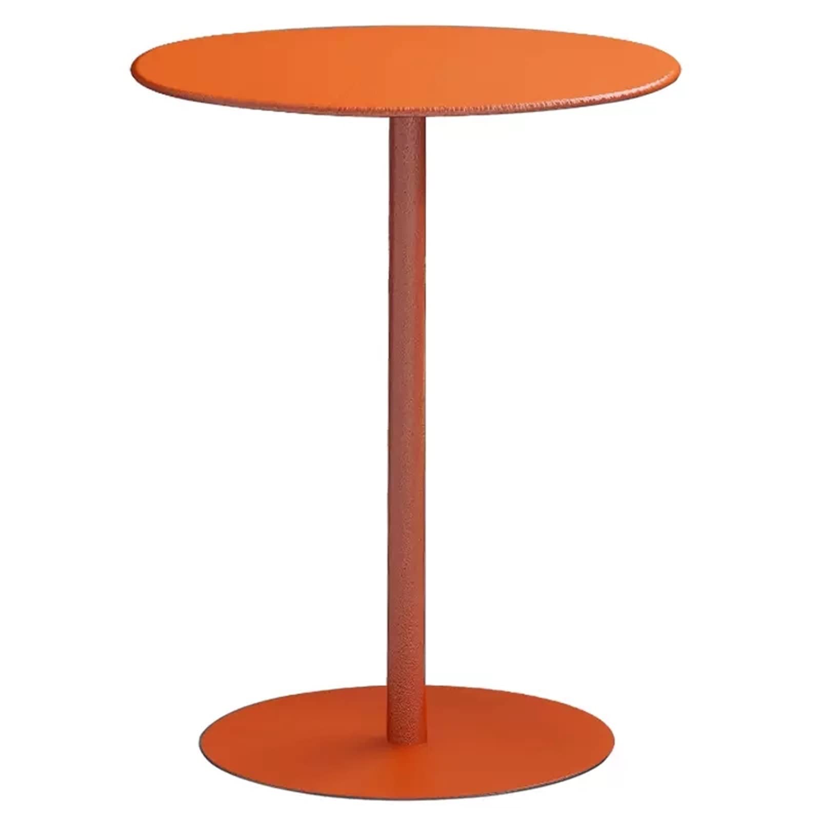 Slish - Tavolo da bistrot rotondo in metallo, per interni ed esterni, per soggiorno, balcone e patio, versatile 48 cm, altezza 72 cm