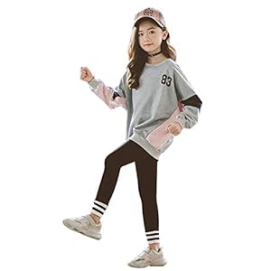 [Aculldo] 子供服 女の子 ガールズ ジュニア スポーツウェア 上下 2点セット キッズ 長袖 パーカー ゆったり トップス トレーナー パンツ ズボン 人気 カジュアル 韓国風 おしゃれ 普段着 通学 通園 子供の日 七五三 登山 セット