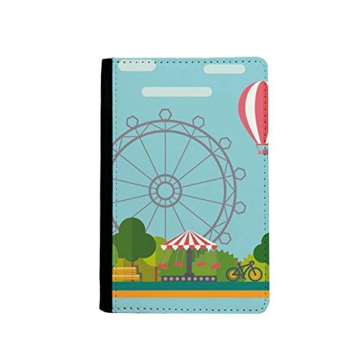 Porte-passeport avec motif de grande roue contre l'usure des papiers