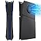 Cover Plates for PS5 Pro Digital Edition with Cooling Vent, PS5 Pro Faceplate ABS Hard Shockproof Anti-Scratch Dustproof Protective Plates, Replacement Side Shell Skin Case for PlayStation 5 Pro,Black