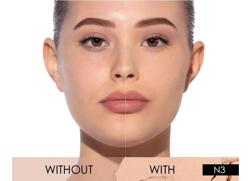 Natasha Denona HY-GLAM POWDER FOUNDATION Blurring Flex Tech Hybrid Powder - N3 (Light Neutral). Bonus Premium Korean Hydrating Sheet Masque - Image 2