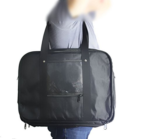 Bolsa de almacenamiento para hombro EXMAX® para transmisor receptor de sistema de guía de tour inalámbrico u otro producto pequeño (52 ranuras) miniatura 4