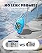 BALDR Pool Thermometer Floating Easy Read, Solar Digital Pool Thermometer with Dual Large Screens, IPX7 Water Temperature Gauge for Inground Above Ground Pools & Spas (Light Blue)