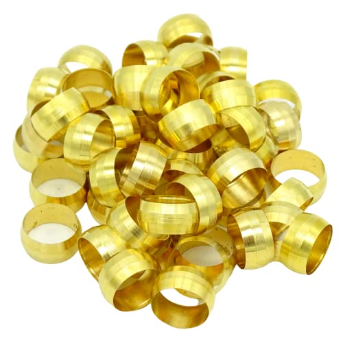 Compression Fitting Ferrule Sleeve, Ferrules Compression Fitting Kit (50pcs 1/2'')