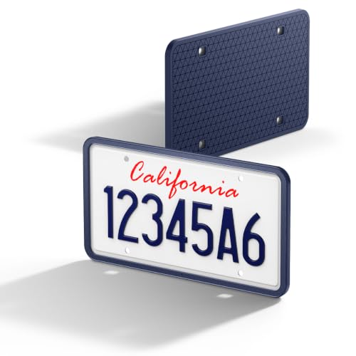 Image of Spigen 1Pack Car License Plate Frame Holder Screws&Install Kit-Marine Blue