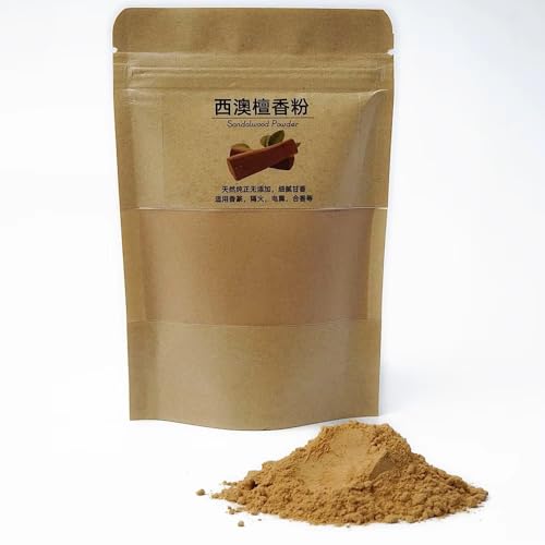 Poudre de Bois de Santal, 50 g, Naturelle, sans Additifs,...