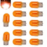 Teybouk 10 PCS Car T20 Bulb, 7443 Brake Light Bulb, 12V/21W Automotive Reverse/Tail/Backup/Parking/Turn Signal Lights Replacement, Universal for Most Cars, Trucks, SUVs (Yellow)