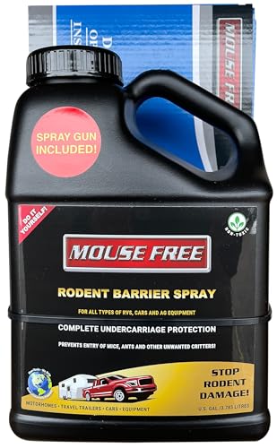 Mouse Free 1 Gallon RV Mouse Repelling Undercarriage Lubricant with Spray Gun