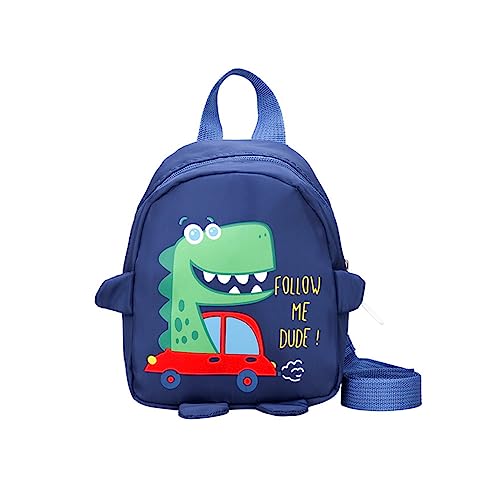 Hileyu Mochilas Infantiles Dinosaurio Dibujos Animados Animales Mochila Con Riendas Mochila Nino De Escuela Mochila Guarderia NiñOs PráCtica Mochila Preescolar Mochila Impermeable (Azul)