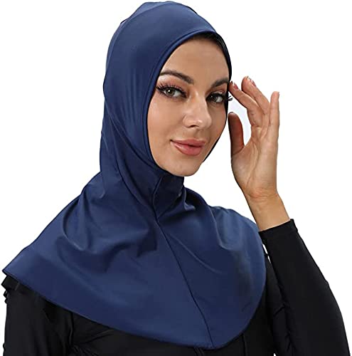 Women's Full-Coverage Swimming Cap Hood Muslim Hijab Shawl Cap Full-Coverage Women's Neck Protection