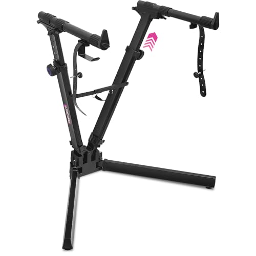 Liquid Stands V-Style Piano Keyboard Stand with Bag – Fits 54-88 Key Adjustable Heavy-Duty Piano...
