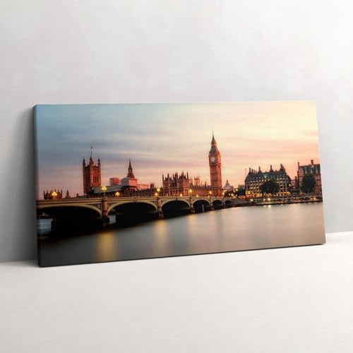 Photo sur toile Big Ben Londres tableau panoramique 120x60cm image murale grand format pour salon