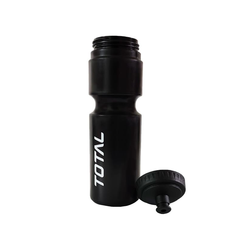 Image of TOTAL Sipper Bottle for Gym, Running, Cycling | BPA-Free Sports Water Bottle with Push /Pull Leakproof Cap | Lightweight, Durable & Reusable Bottle for Outdoor Fitness Use|Black 800 ML