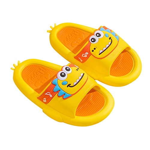 Egmy Toddler Boys Girls Dinosaur Children Slippers Cute Cartoon Beach Slippers Kids Non Slip Summer Fashion Shoes