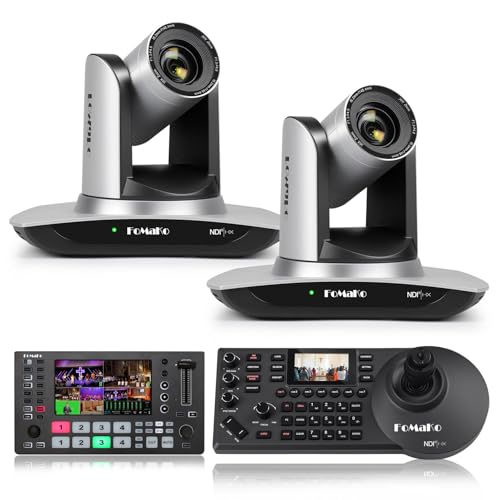 Image of FoMaKo 30x Optical Zoom NDI PTZ Camera,AI Auto-Tracking Gen 3, Suitable for Corporate Video Conferences, Online Seminars and Webinars Live Streaming and Live Production (FMK30UH NDIX2+M3+KC608N)