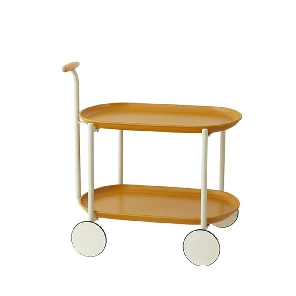 Table basse et table d'appoint jaune moderne pour petits espaces