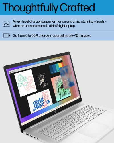 Hp 17.3-Inch Laptop, 11Th Generation Intel Core I5-1135G7, Intel Iris Xe Graphics, 8 Gb Ram, 512 Gb Ssd, Windows 11 Home (17.3-Cn0026Nr,Natural Silver) #TOP3