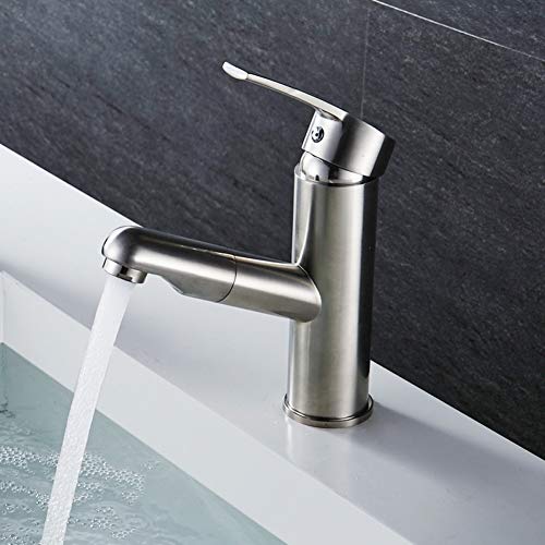 Grifo de cuenca de acero inoxidable monomando para lavabo de baño LWX 2