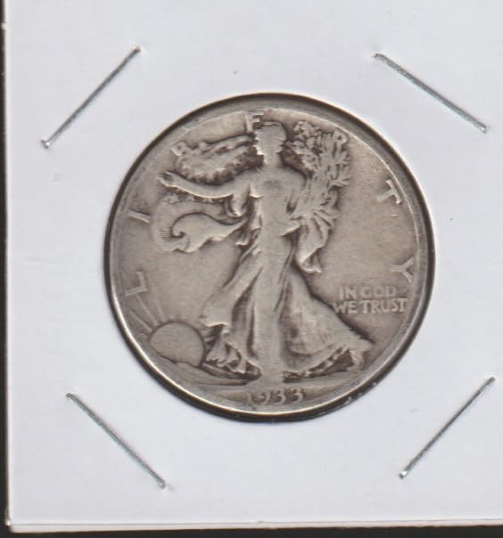 1933 Liberty Walking (1916-1947) (90% Silver) Half Dollar Fine