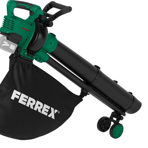 Ferrex 40V Akku-Laubsauger & Laubbläser mit Fangsack – 3-in...