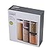 Joseph Joseph Podium Dry Food Storage Container Set with Stand, 5-piece, Gray