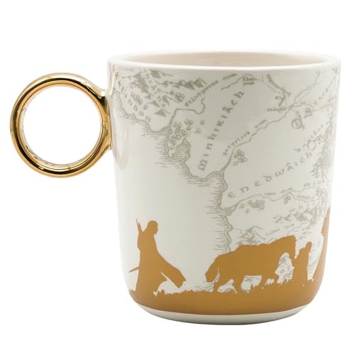 Taza Lord of The Rings One Ring 460ml Cerámica Blanca miniatura 2