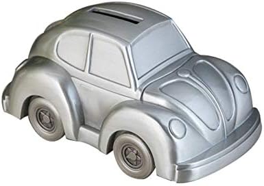 Classic Car Shaped Piggy Banks Pewter 14 x 7.9 x 6.6cm