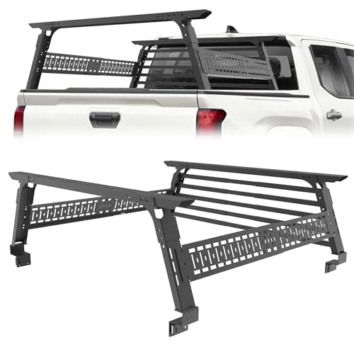 PARTREE Bed Rack Adjustable Overland Bed Rack Compatible with Gladiator/Ford/Tundra/Tacoma/Dodge/Chevy
