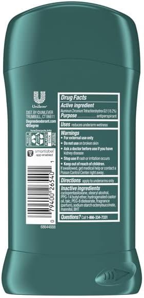 DEGREE Antiperspirant Dry Protection, Twin Pack, Cool Rush, 2.7 oz (Pack of 2)