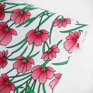 Red Cymbidium - Self-Adhesive Printed Window Film Home Decor Roll Multicolor