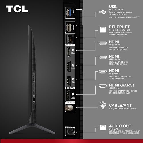 Image of TCL 50 Inch Class QM6K Series | Mini LED QLED 4K HDR | 50QM6K, Model | 120HZ-144HZ High Brightness Smart Google TV Dolby Atmos Onkyo Audio | Voice Remote Alexa Gaming Streaming Television