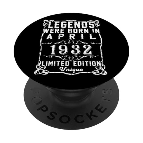 Cumpleaños Abril 1932 Edición Limitada Regalo April PopSockets PopGrip Intercambiable