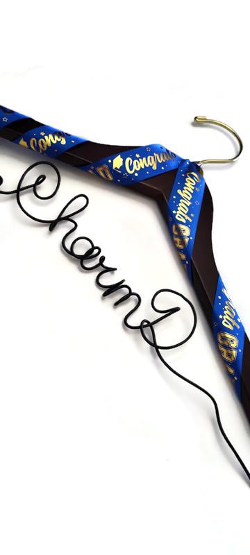 Graduation Degree Hanger with Congrats Ribbon, Personalized in Any Degree Acronym