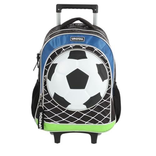 Mochila com Rodinhas e Alças Futebol 3D Up4You 2025
