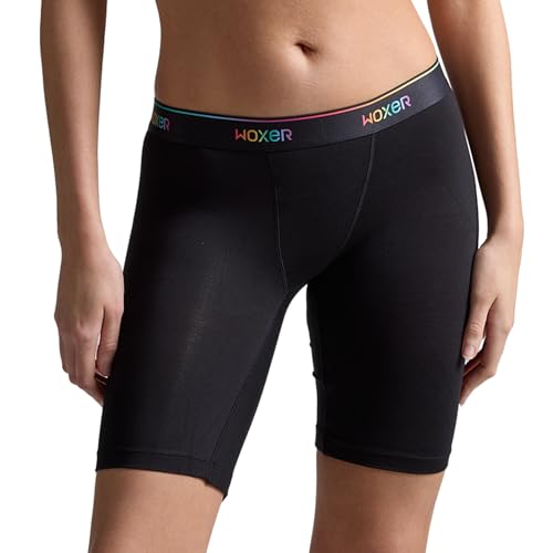 Image of Woxer Womens Boxers - Biker 9 inch Boy Shorts Underwear for Women, Modal Boxer Briefs, Chafe Free, Womens Underwear