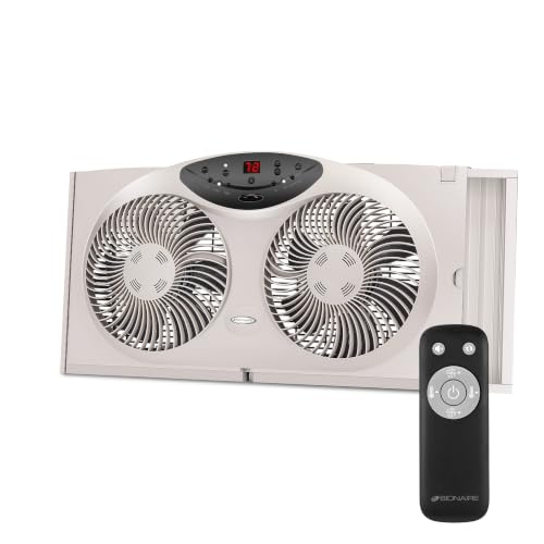 Bionaire Window Fan with Reversible Airflow Blades...