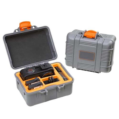 WUISOLQP Mini Aufbewahrungsbox für DJI Osmo Action 5 Pro/4/3 Zubehör,Tasche wasserdichte Sicherheitsschutzbox Aufbewahrungstasche Kompatibel mit DJI OSMO Action 5/ Action 4/Action 3 Action Camera