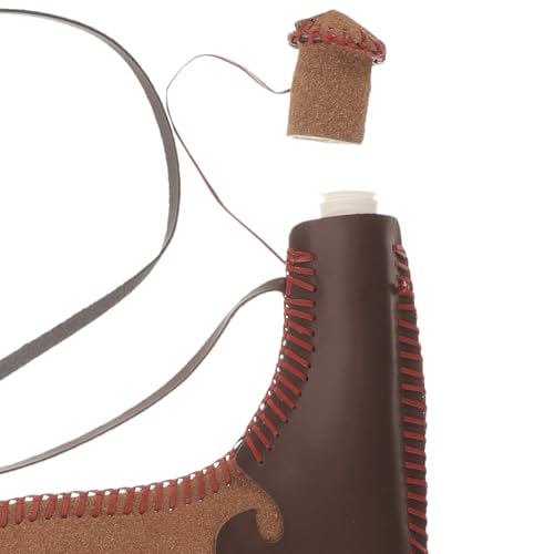 Bota de cuero Healeved para vino 1L para camping y senderismo miniatura 7