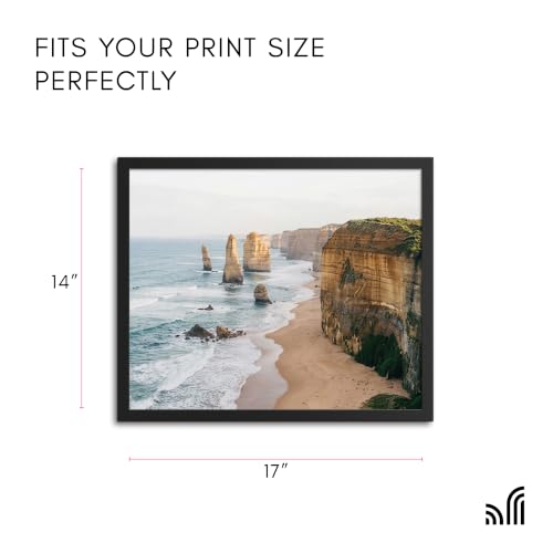 Image of Americanflat 14x17 Picture Frame - Slim Molding - Black (Pack of 6)
