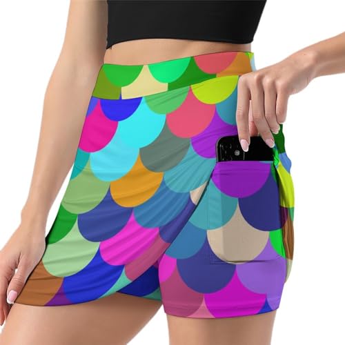 Skort de sport femme coloré pour vos sessions de tennis et randonnées d'été