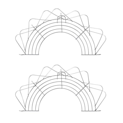 Kichvoe Semi-Circle Foldable Oil Drain Rack Stainless Steel 2-pack