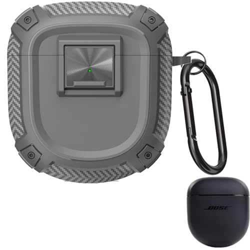 INIAYOH For Bose QuietComfort Ultra Earbuds �ی�P�[�X Bose QuietComfort Ultra Earbuds �P�[�X �J���r�i�t�� �ϏՌ� �����^ �h���h�o �[�d�\ �����h�~�i�O���[�j