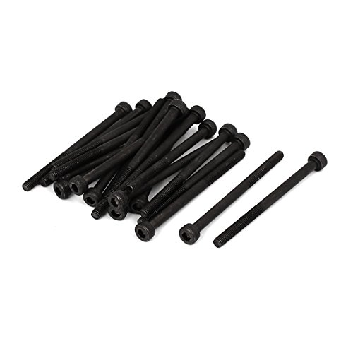 sourcing map 20 Stück M3 x 45mm Legierter Stahl 12.9 Grad Innensechskant Zylinderschrauben Schraube DIN912