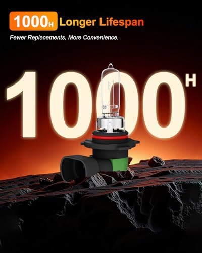 OKOENIEO 9012 Halogen Headlight Bulb, 12V 55W Standard Halogen Light Bulb, 3800K, 4000 Lumens, High Brightness Headlight Bulb, Head Light Bulbs for Car,Headlight Bulbs Low Beam, Pack of 2 - 3