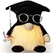 Gehydy Decorazione Accendere Gnomo La Laurea Bagliore Fatto a Mano Decorazione Ornamento Tomte GNOME Casa di Peluche Vacanza Regali per La Laurea