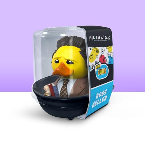 tubbz mini ross geller collectible vinyl rubber duck figure - official friends merchandise - retro comedy movies amp tv