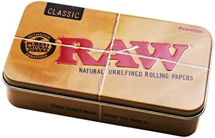 Raw Smoking Accessories (Metal Tobacco Tin)